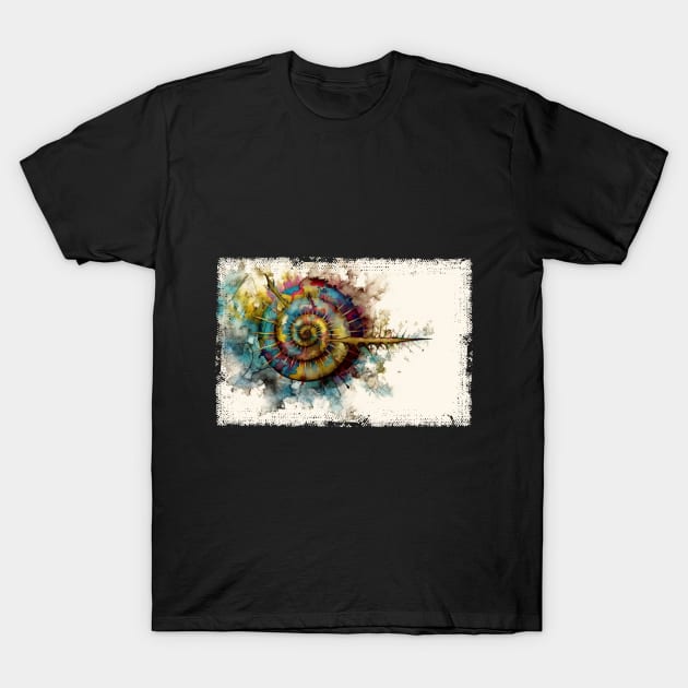 Abstract Watercolor Fibonacci Sequence T-Shirt by erzebeth